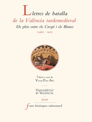 cover image of Lletres de batalla de la València medieval